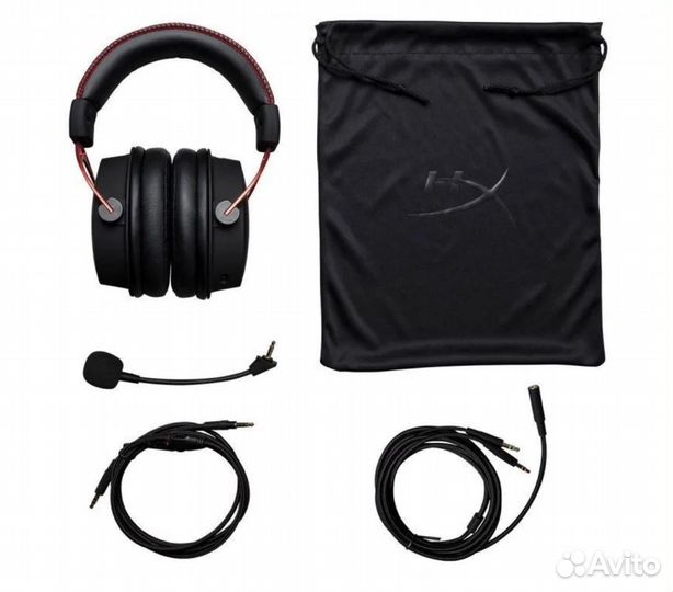 Игровые наушники HyperX Cloud Alpha черный/красный