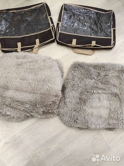 Пушистый плед травка