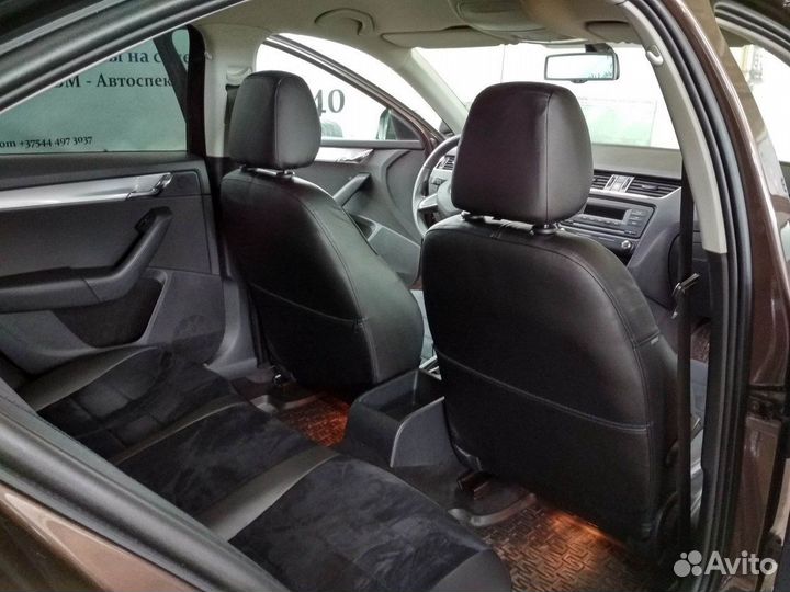 Чехлы из Алькантары на Skoda Octavia A7 Автопилот