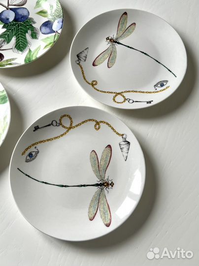 Zara home тарелка фарфор