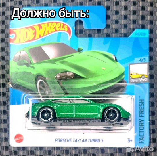 Hot Wheels Error Porsche Taycan 2023