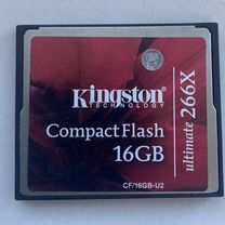 Карта памяти CF Kingston compact flash 266x16gb