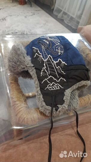 Шапка зимняя для мальчика, р 56 см