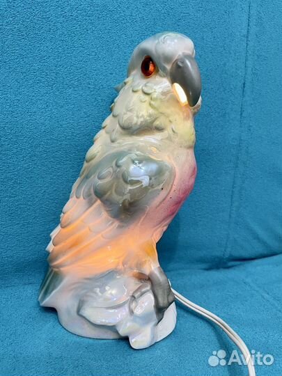 Фарфоровый светильник Попугай гдр 70-е г