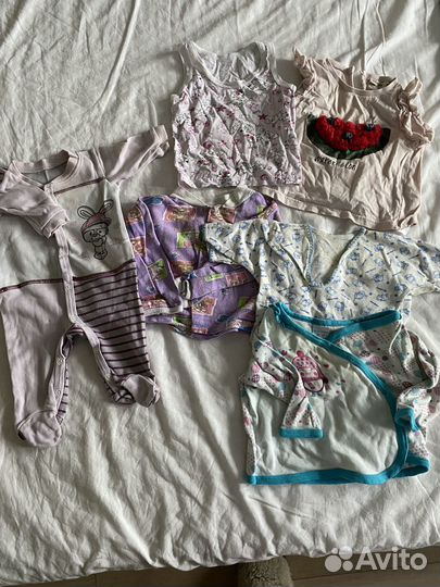 Веши пакетом для девочки 0-6 месяцев