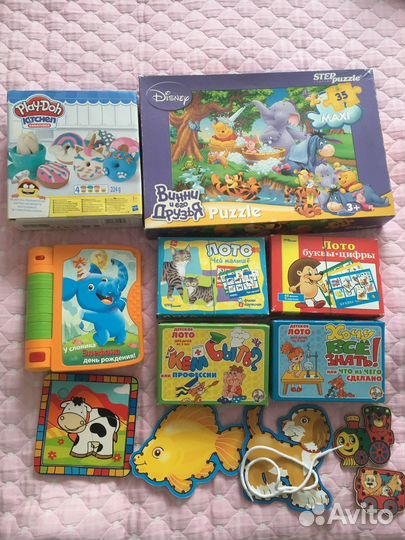 Настольные игры, лото, пазлы