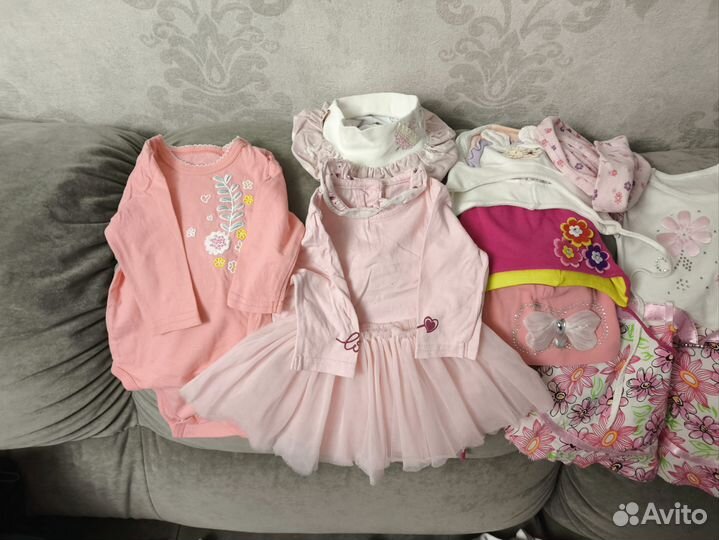 Пакет одежды для девочки 68-74