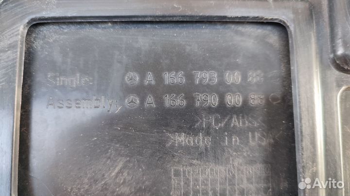 Спойлер крышки багажника mercedes ML 166