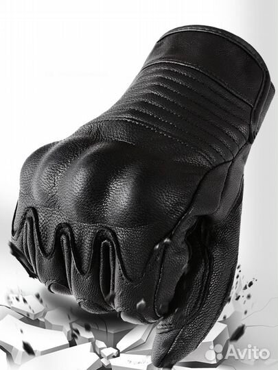 Мотоперчатки кожаные