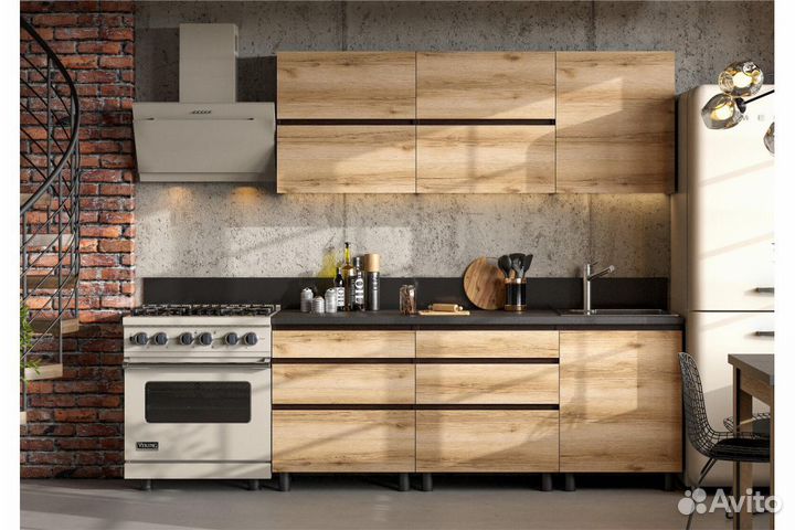 Кухонный гарнитур 2.0м. Шариковые направляющие