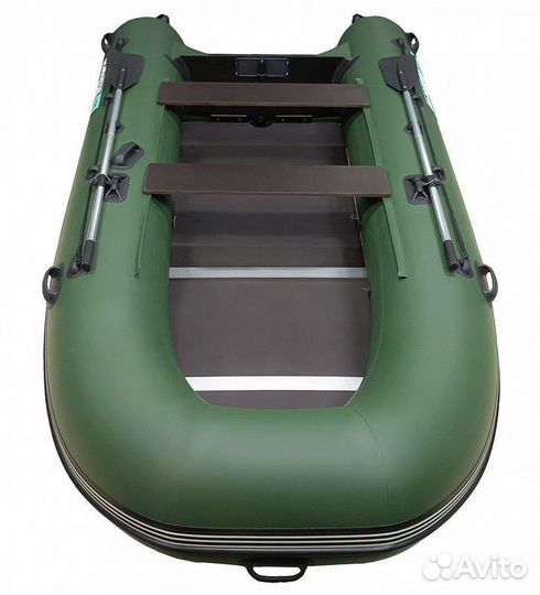 Надувная лодка gladiator B370 В зеленом цвете