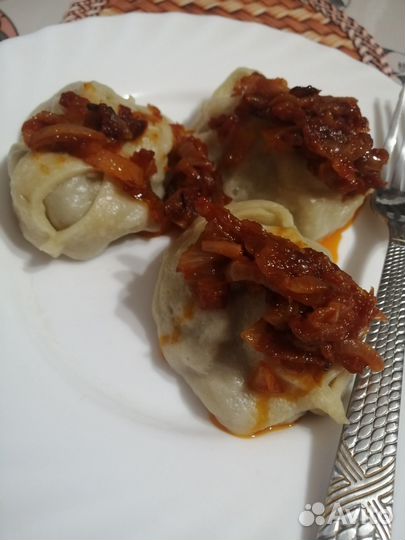 Домашние манты пельмени вареники