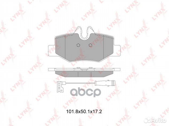 Колодки торм. диск. задн. BD-5353 lynxauto