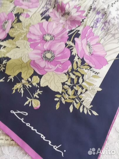 Leonardi легендарный винтажный платок италия