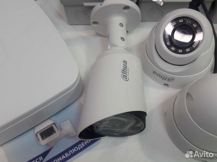 Видеонаблюдение 4Мп регистратор Dahua 8 камер