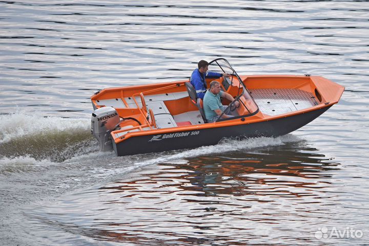 Новая лодка для рыбалки Gold Fisher 480 DCM fish