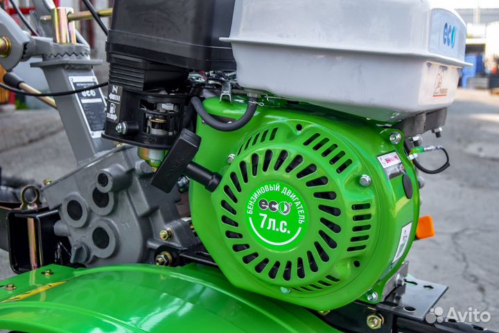 Мотоблок бензиновый ECO 7.с. 3 скорости