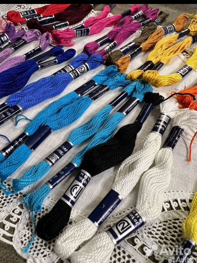 Лот мулине крученое для венгерской вышивки