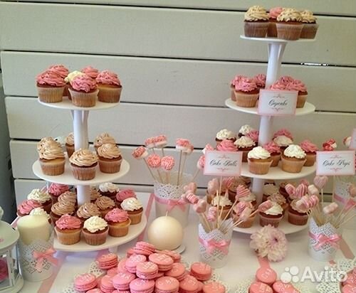 Трёхъярусная подставка для торта десертов