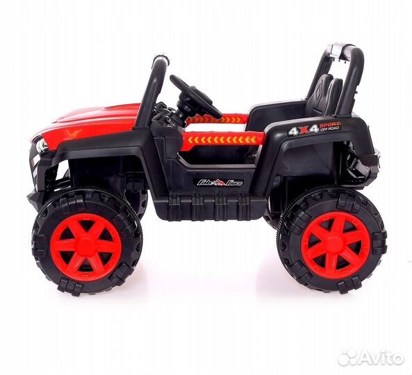 Электромобиль «Квадроцикл», 2 мотора, красный
