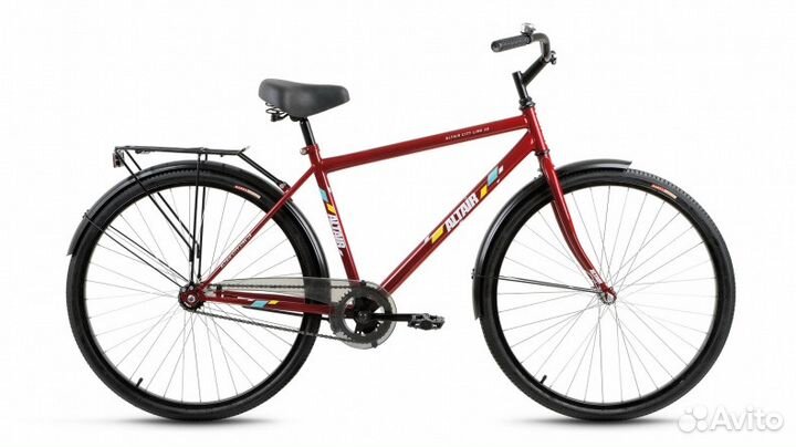 Велосипед City high 28 бордовый