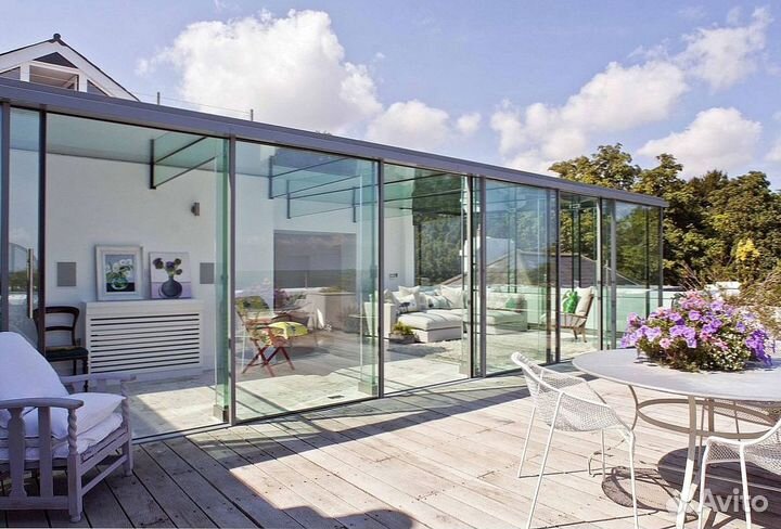 Безрамное остекление