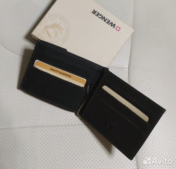 Портмоне Wenger c зажимом для денег воловья кожа