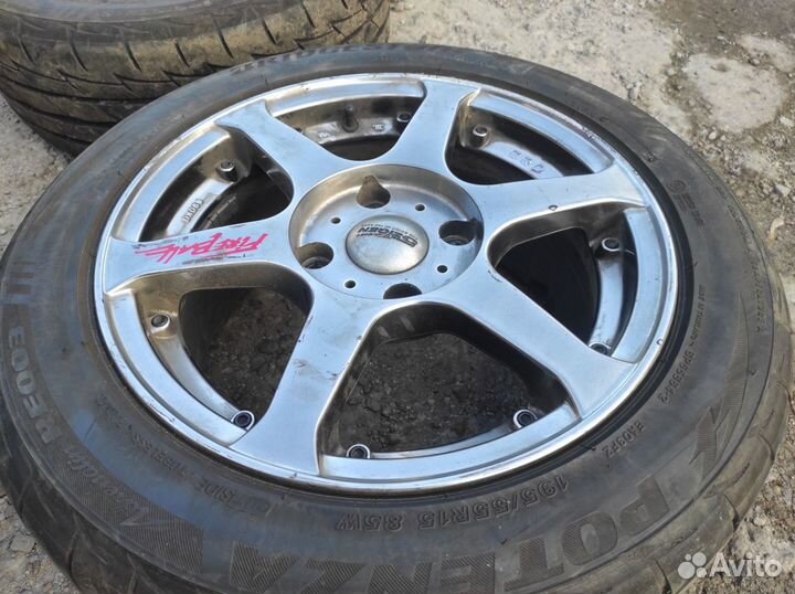 Диски r15 4x114,3 на Bridgestone Potenza r15