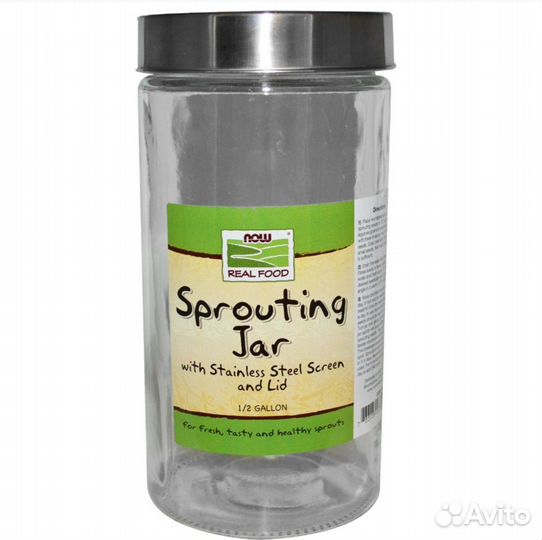 Банка для проращивания микрозелени now foods