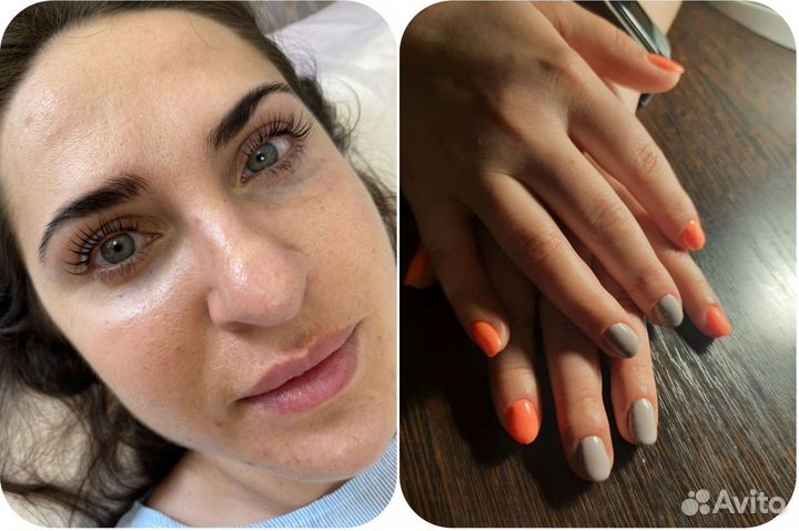 Маникюр/Ламинирование ресниц, бровей