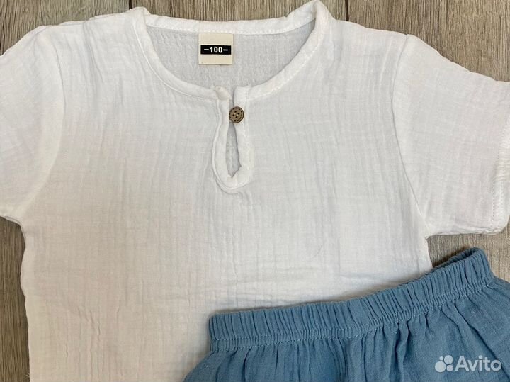 Муслиновый костюм 86-92-98