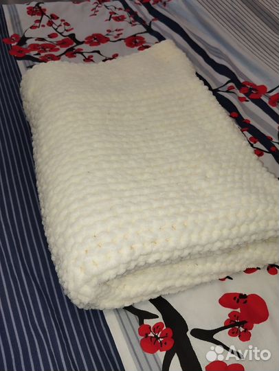 Плед из ализе пуффи