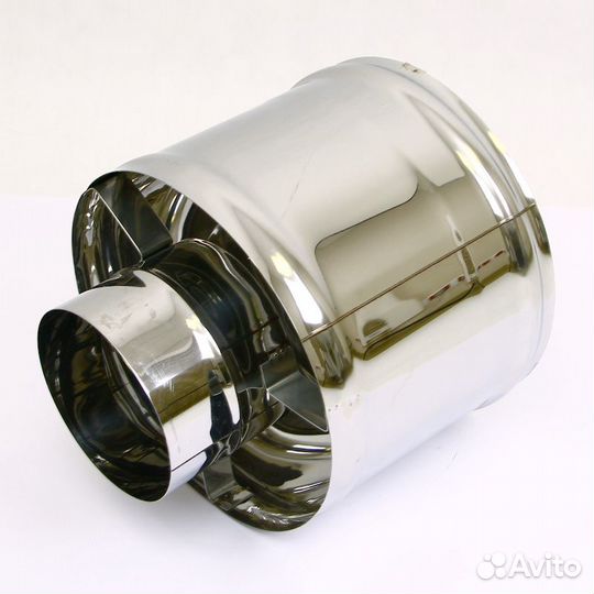 Зонт с ветрозащитой на трубу дымохода, газохода