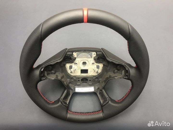 Руль Ford Focus 3 в натуральной коже наппа