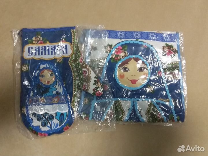 Грелка-чехол на чайник, в подарок прихватка+фартук