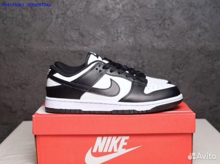 Кроссовки Nike dunk low black white оригинал