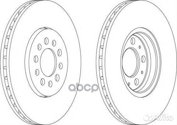 Диск тормозной передний ferodo DDF1221 DDF1221