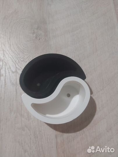 Гипсовое кашпо Инь-Янь