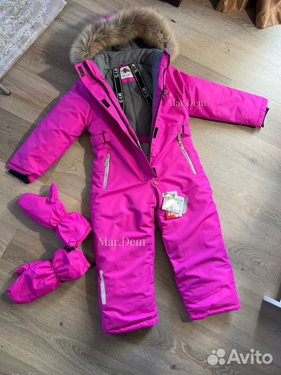 Зимний комбинезон для девочки 134 140 116 122 128
