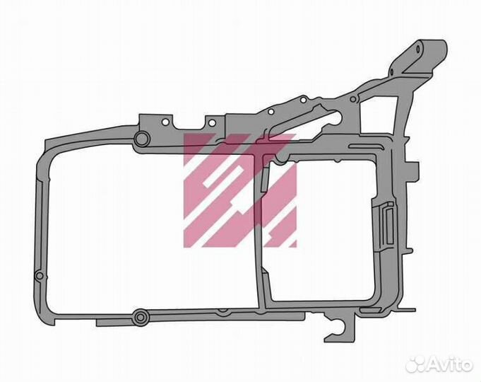 Кронштейн фары левый DAF CF