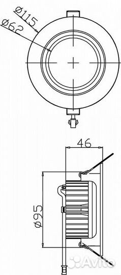Встраиваемый светильник Deko-Light 565310