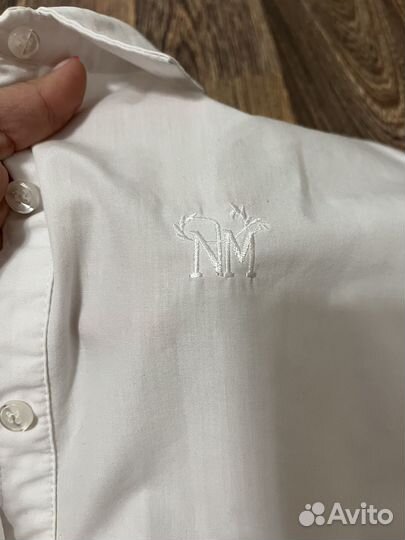 Рубашка белая оверсайз