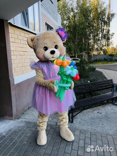 Мишка Тед поздравление от ростовой куклы