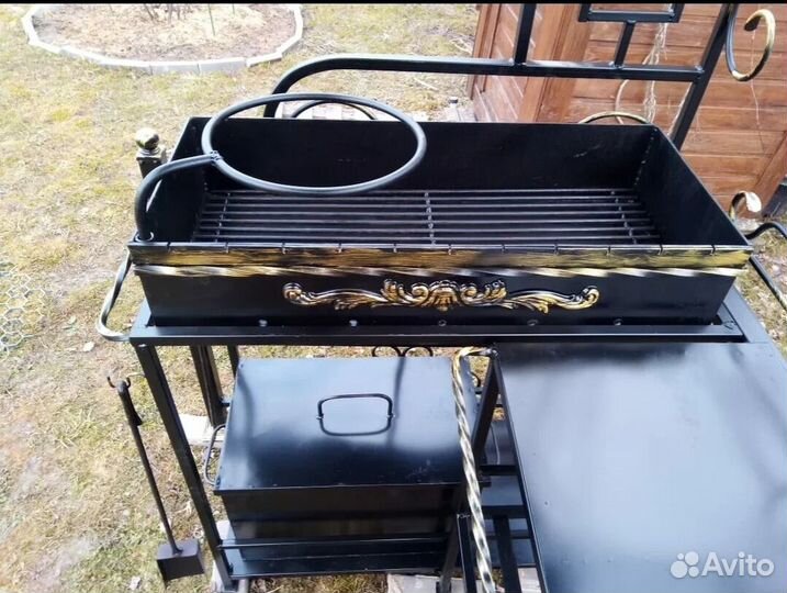 Мангал с печкой