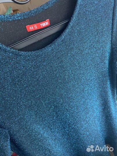 Платье женское праздничное с блестками 44