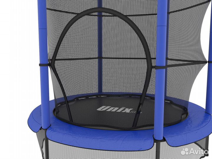 Батут unix line Kids 4,6 ft Blue (140 cm)