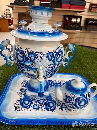 Самовар Гжель