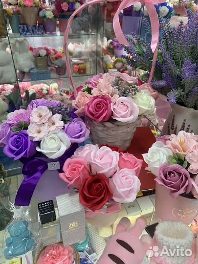 Букет цветы из мыла