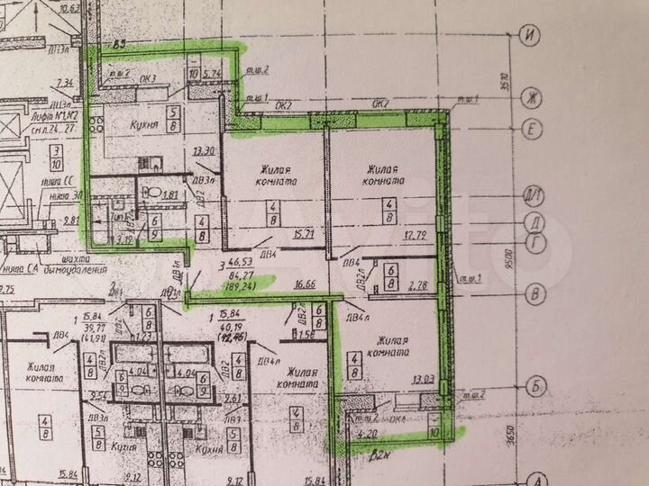 3-к. квартира, 86,3 м², 9/17 эт.