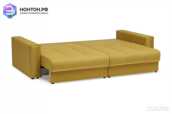 Диван тик-так Монарх горчичный